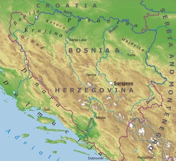 dinaric alps map. dinaric alps map. south called